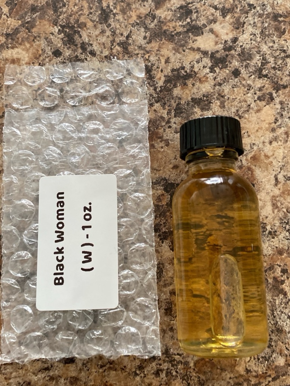 Fragrance Oil Bottle Black woman ( W ) Type 1 oz